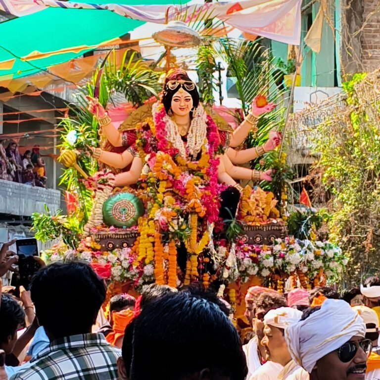 नरसिंहपुर सदर मढ़िया में जवारे विसर्जन, आस्था का उमड़ा जनसैलाब