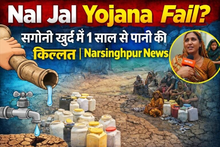 सगोनी खुर्द में नल-जल योजना फेल? 1 साल से पानी को तरसे ग्रामीण, वीडियो वायरल