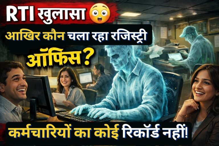 RTI खुलासा: रजिस्ट्री कार्यालय में कर्मचारियों का रिकॉर्ड नहीं, आखिर काम कौन कर रहा है?