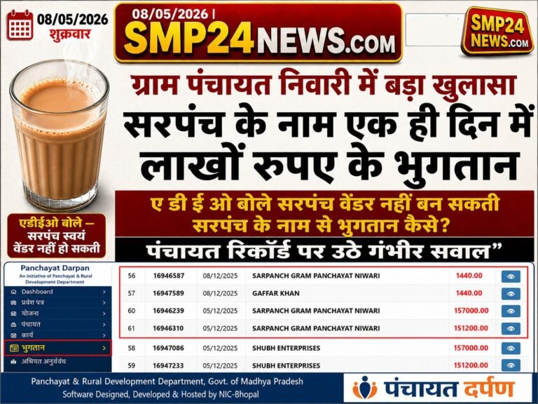 निवारी पंचायत में सरपंच के नाम भुगतान पर सवाल: क्या सरपंच खुद बन गए वेंडर?